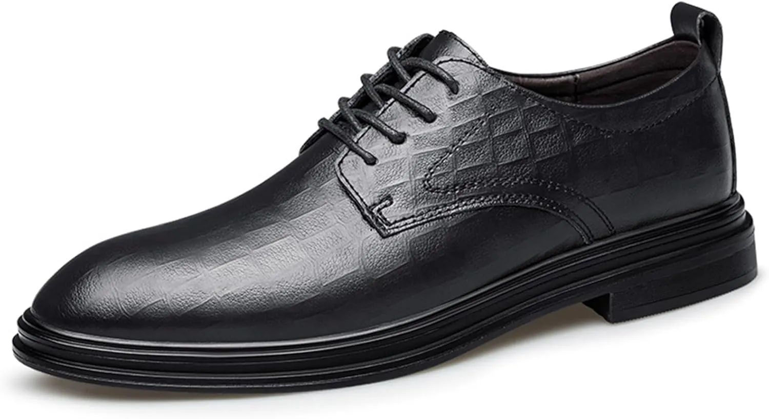 ADMLZQQ Men's Dress Shoes Comfortable Breathable Casual Flat Plain Shoes Classic Modern Formal Oxfords Shoes