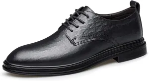 ADMLZQQ Men's Dress Shoes Comfortable Breathable Casual Flat Plain Shoes Classic Modern Formal Oxfords Shoes