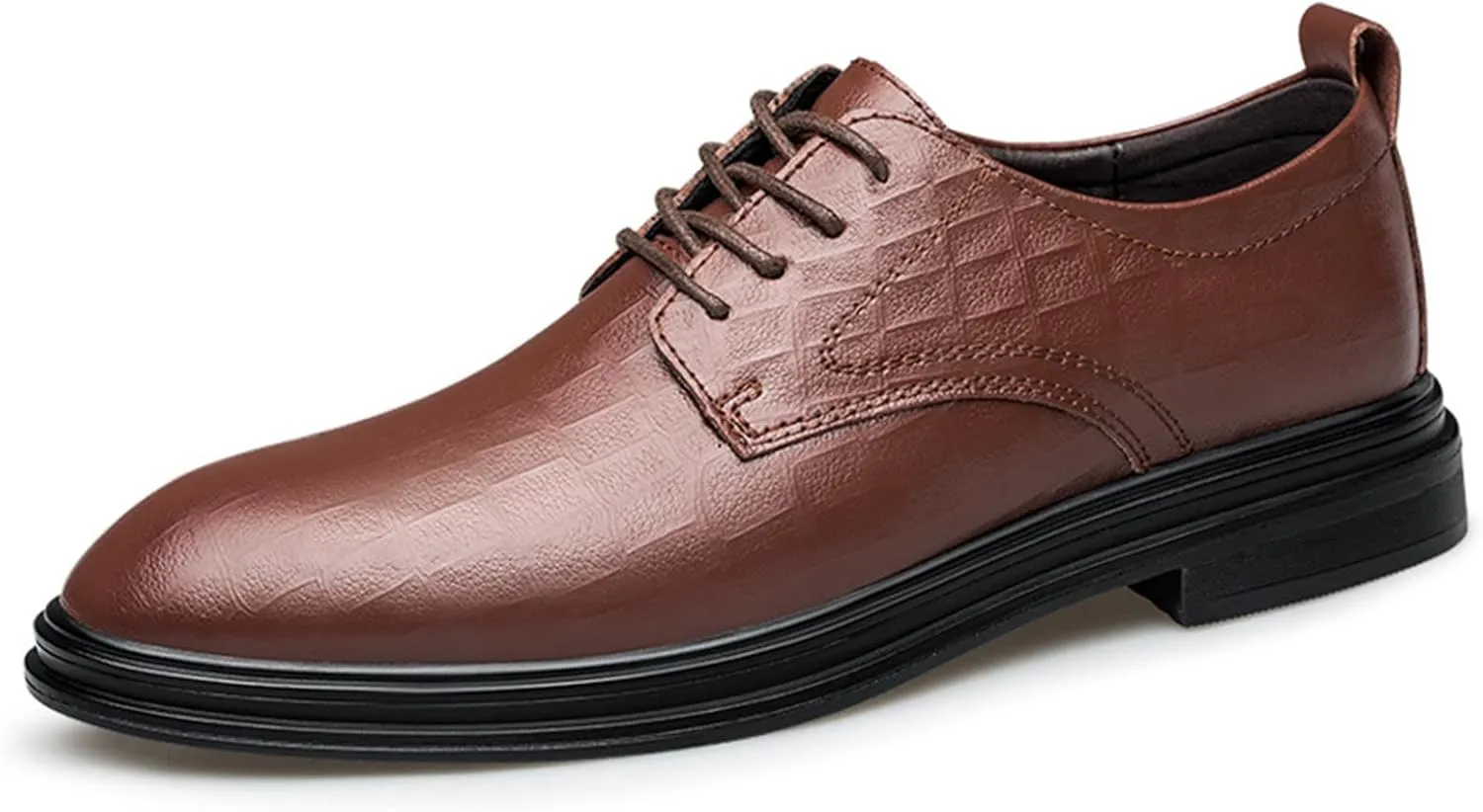 ADMLZQQ Men's Dress Shoes Comfortable Breathable Casual Flat Plain Shoes Classic Modern Formal Oxfords Shoes
