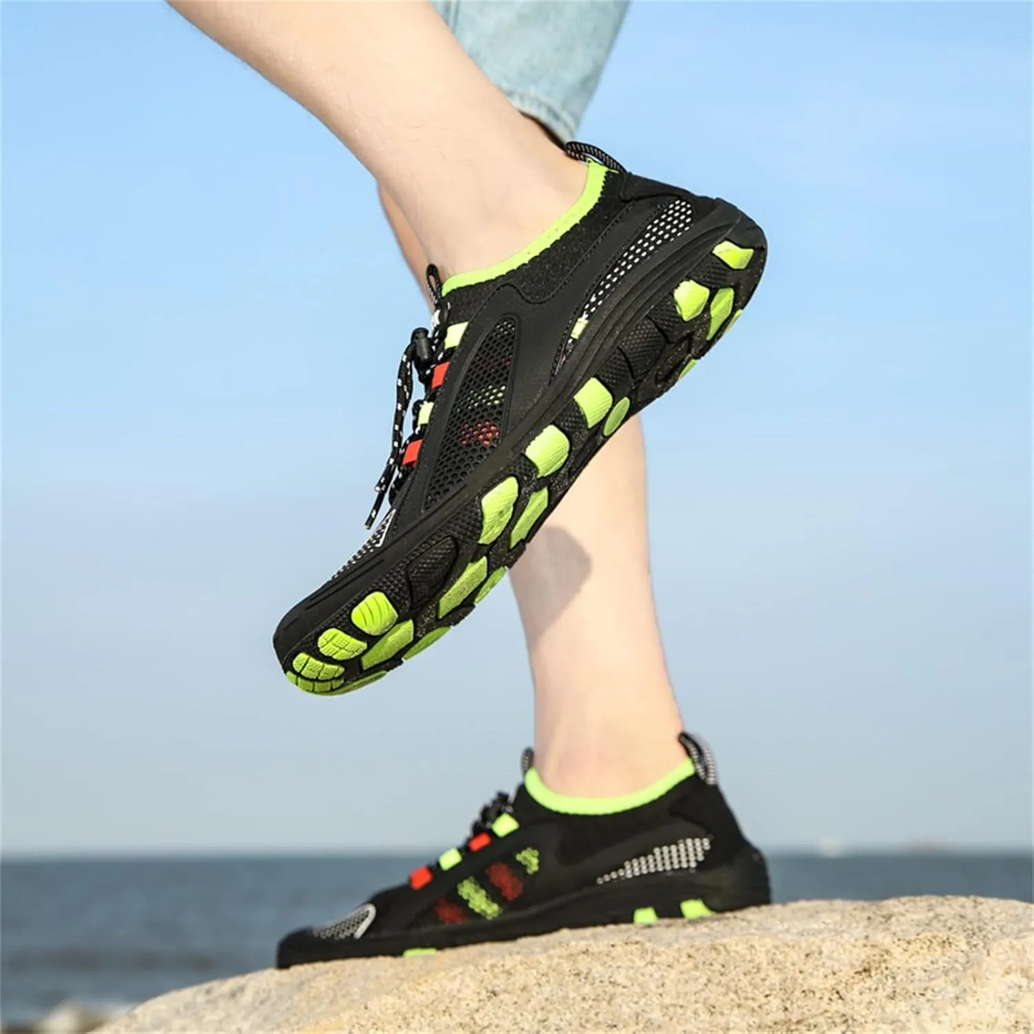 Adult Water Shoes Men Size 10.5 Quick Dry Aqua Sock Hiking Water Shoe Quick Dry Shoes Swimming Hiking Boating Sailing