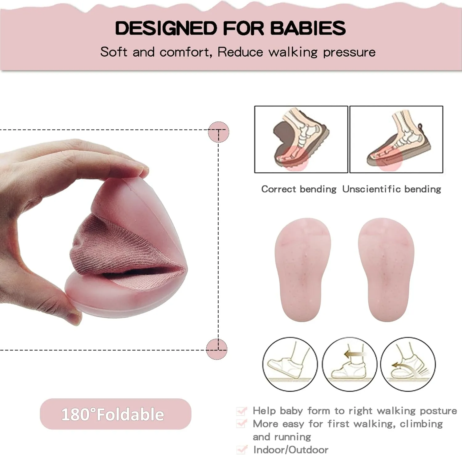 Baby Girl Sock Shoes Rubber Sole Non Slip Indoor Slipper Infant Girls First Walking Floor Shoes Soft Sole Non-Skid Slipper Breathable Lightweight Cotton Mesh Baby Shoes