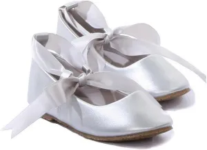 Ballerina Ribbon Tie Rubber Shoes Cinderella Flats Toddler Party