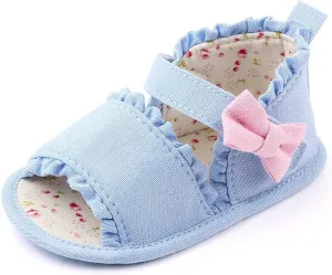 Ballerina Shoes for Babies Infant Girls Sandals Baby Newborn Casual Sneakers Cute Colorful Bow Sandals for Children