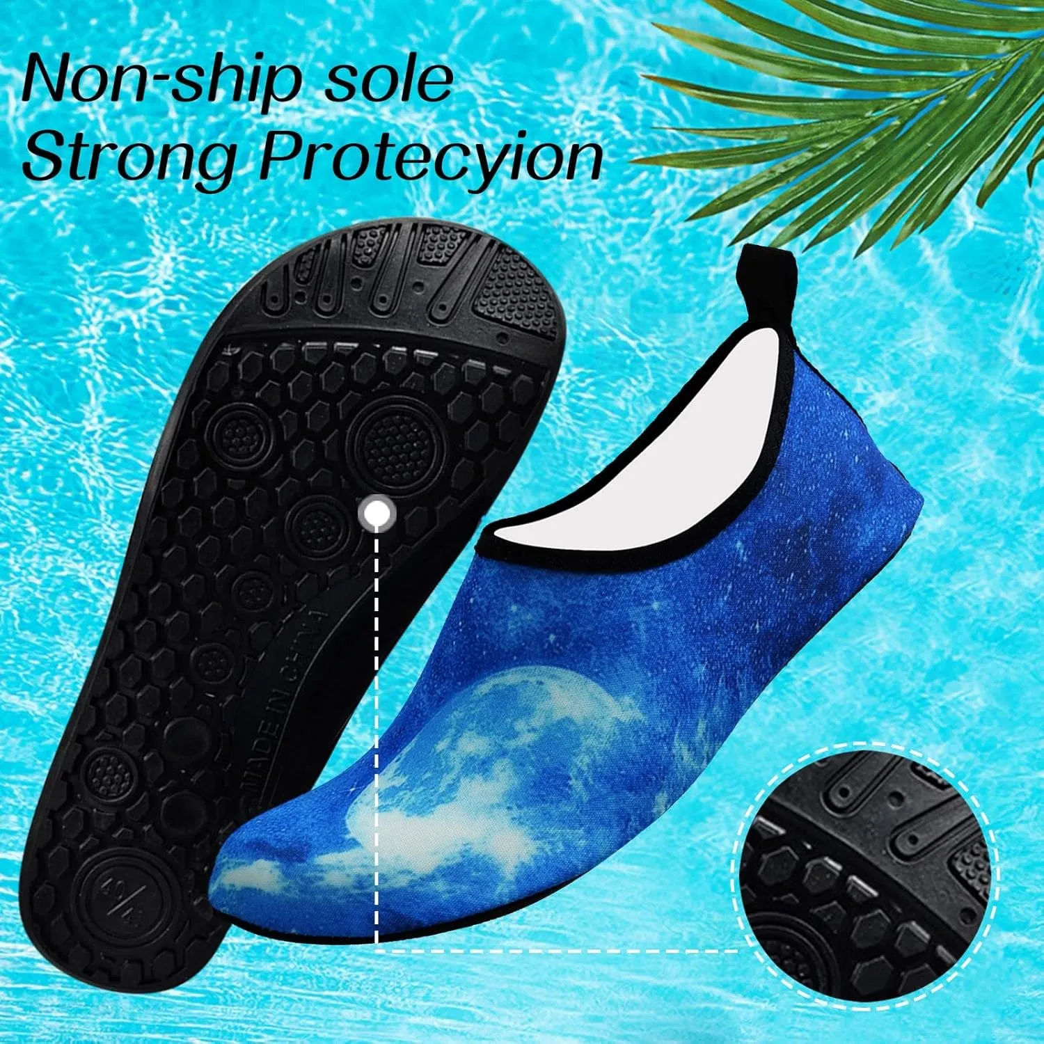 Barefoot Aqua Shoes Water Shoes for Women Men Quick Dry Beach Swim Pool Surf Hiking Kayaking Yoga Outdoor Sports Non Slip Footwear