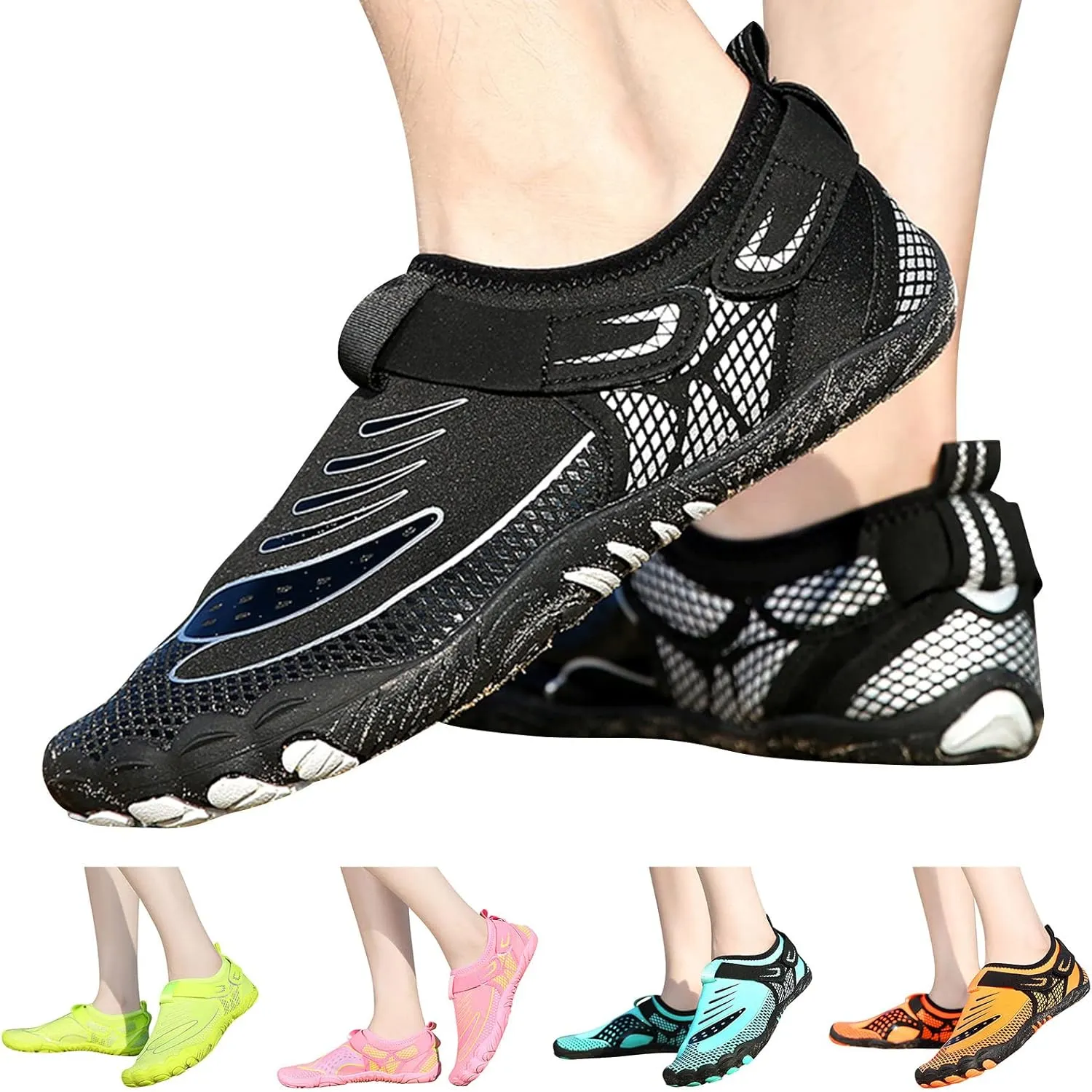 Barefoot Quick Dry Water Shoes for Men Women Aqua Swim Beach Pool Surf Hiking Kayaking Diving Yoga Outdoor Sports Lightweight Design