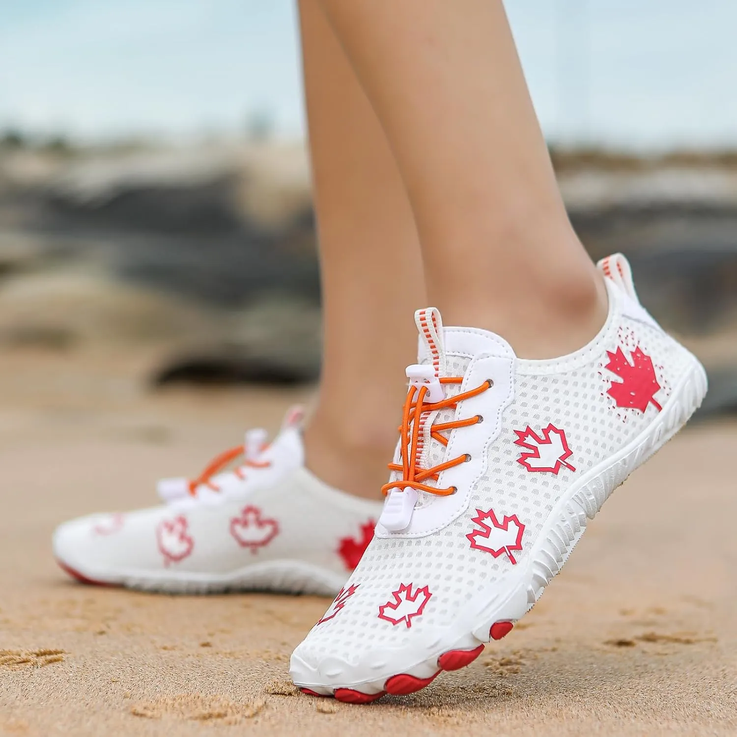 Barefoot Zero Drop Hiking Waterproof Shoes Women Grounded Waterproof Footwear for Women Breathable Non-Slip Athletic Footwear Wide Toe Water Shoes for Hiking Neuropathy Lightweight Walking Shoe