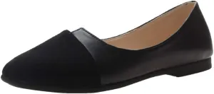 Black Flats for Women Dressy Ballet Flat Shoes Business Casual Loafers Flat Dress Shoes Comfortable Office Shoe