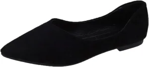 Black Flats for Women Dressy Ballet Flat Shoes Business Casual Loafers Flat Dress Shoes Comfortable Office Shoe