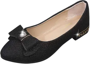 Black Flats for Women Dressy Ballet Flat Shoes Business Casual Loafers Flat Dress Shoes Comfortable Office Shoe