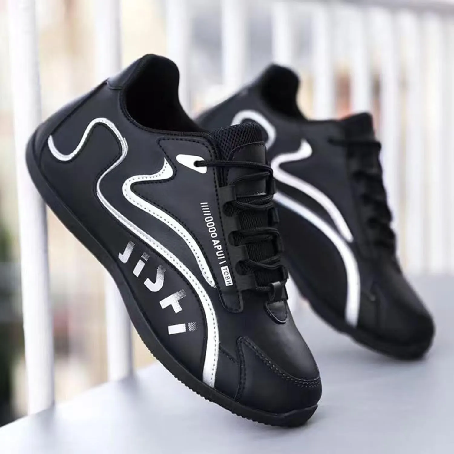 Breathable Dress Sneaker Men's Shoes Casual New Men's Shoes White Fashionable Sports Leather for