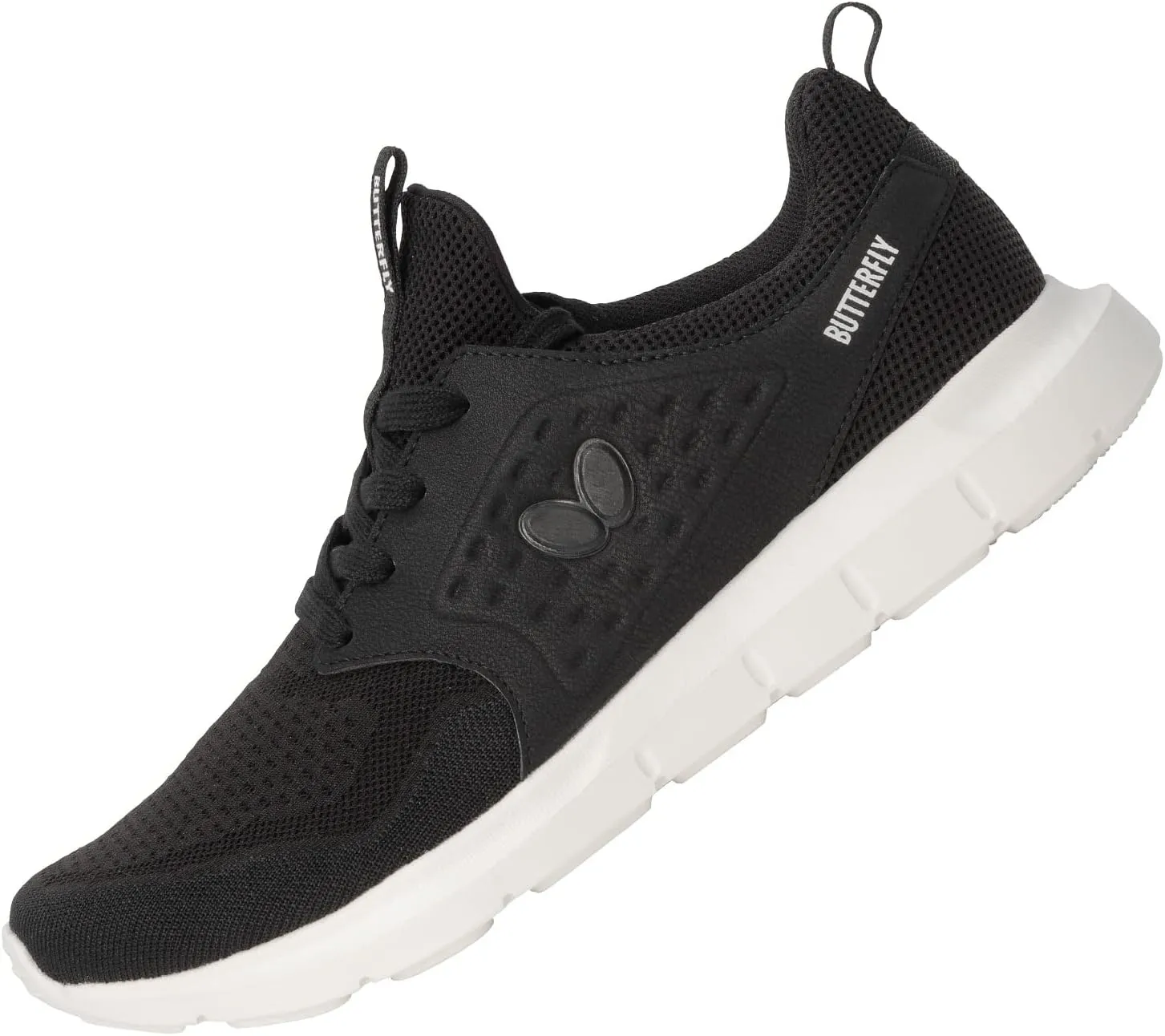 Butterfly Sunika Trainers – Comfortable Sneakers - Modern Lightweight Sneakers - Flexible Shoes - Soft Sole Cushioned Shoes – Casual Sneakers Men or Women - Black