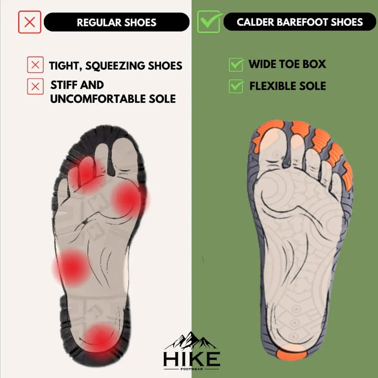 Calder Pro HF Barefoot Shoes for Women Men, Breathable,Flexible Non -Slip Universal Footwear, Discover Natural Comfort