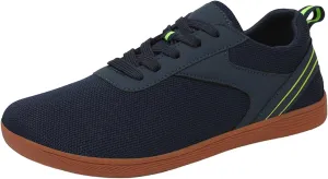 Canvas Slip On Shoes for Women Wide Width Zero Drop Sole Minimalist Toe Box Walking Shoe Non Slip Work Shoes Women Comfortable Breathable Soft Sole Sports Casual Shoe Lightweight Outdoor Footwear