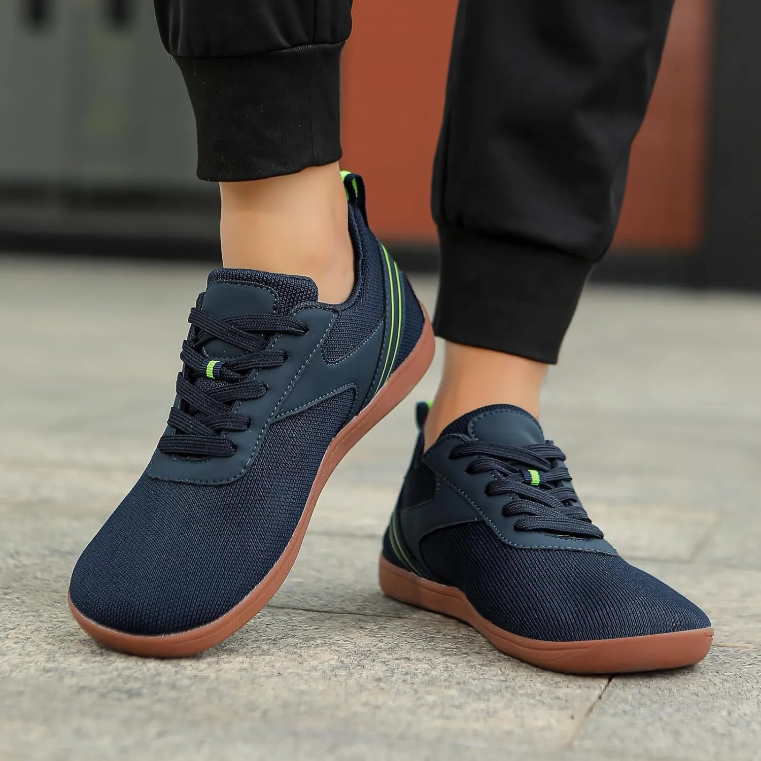 Canvas Slip On Shoes for Women Wide Width Zero Drop Sole Minimalist Toe Box Walking Shoe Non Slip Work Shoes Women Comfortable Breathable Soft Sole Sports Casual Shoe Lightweight Outdoor Footwear