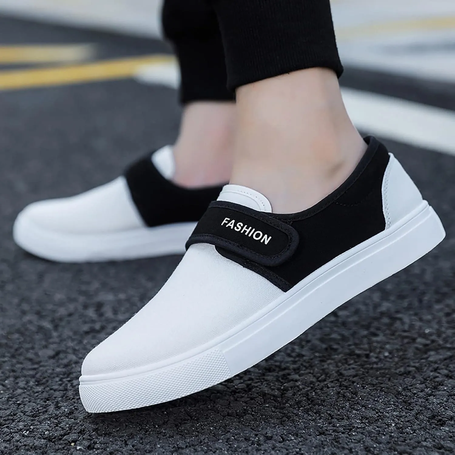 Casual Dress Shoes Canvas for Men Low Top Walking Shoes Fashion Casual