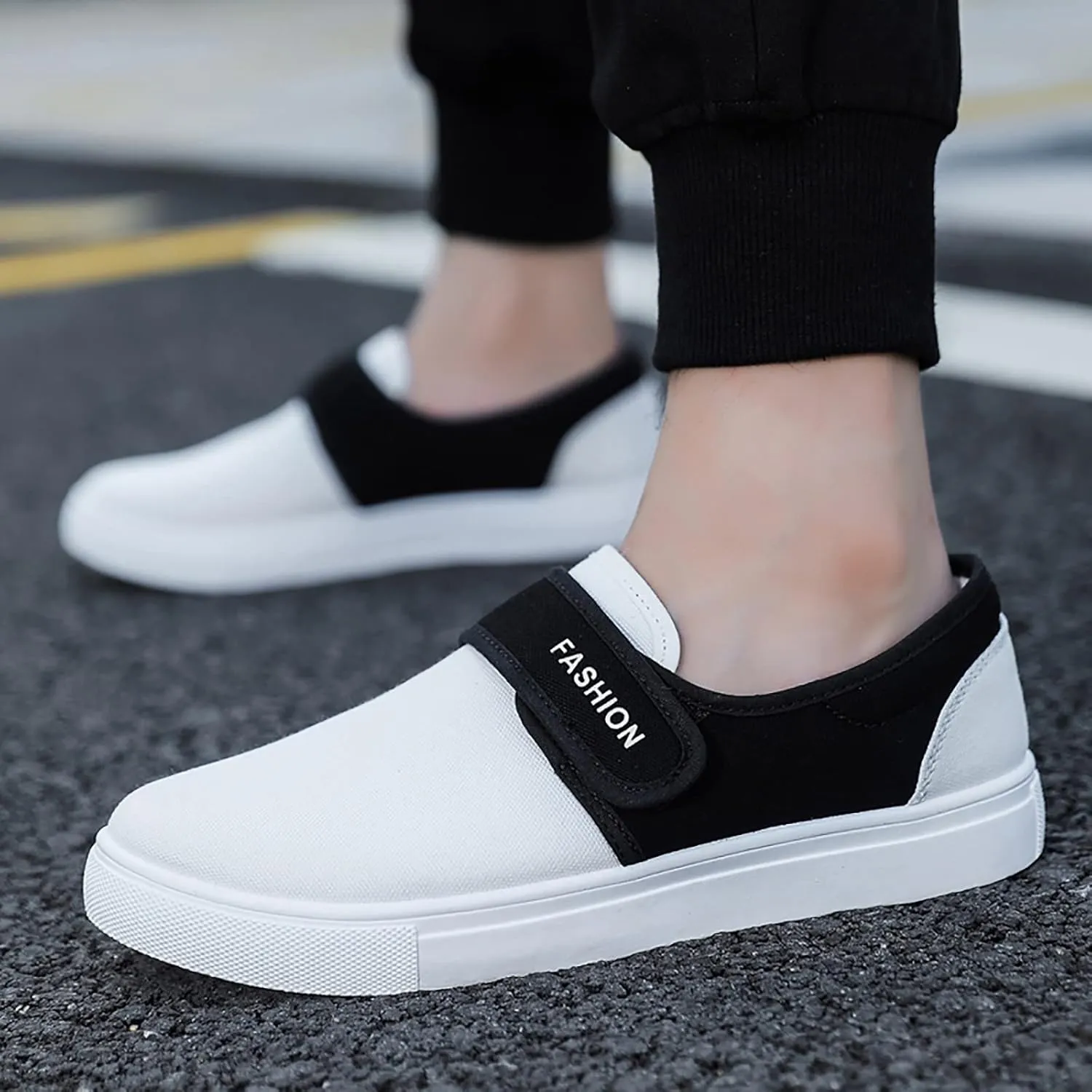 Casual Dress Shoes Canvas for Men Low Top Walking Shoes Fashion Casual