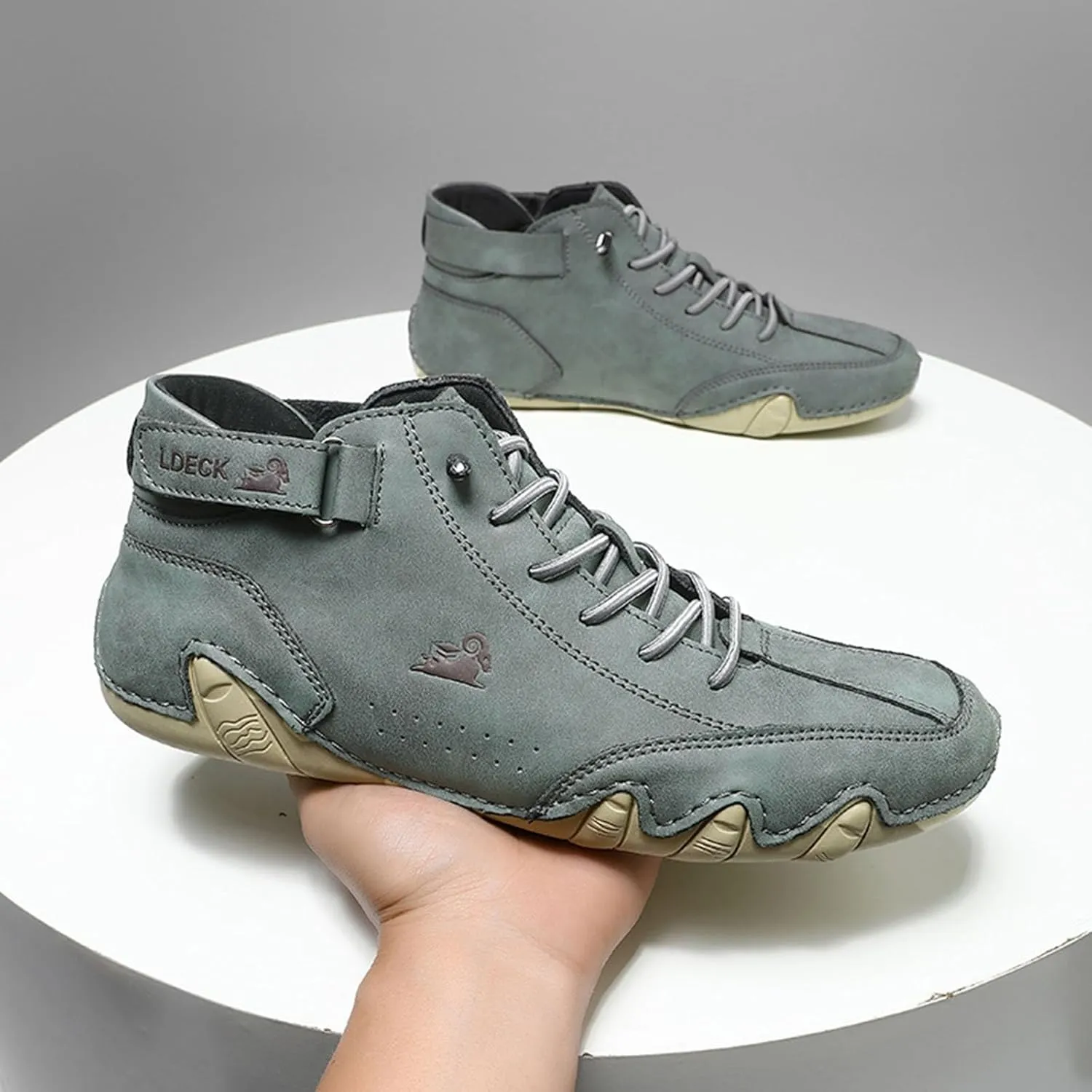 Casual Walking Shoes Boots Spring/Summer Border Popular High Top Men's Shoes Men's Casual Short Boots