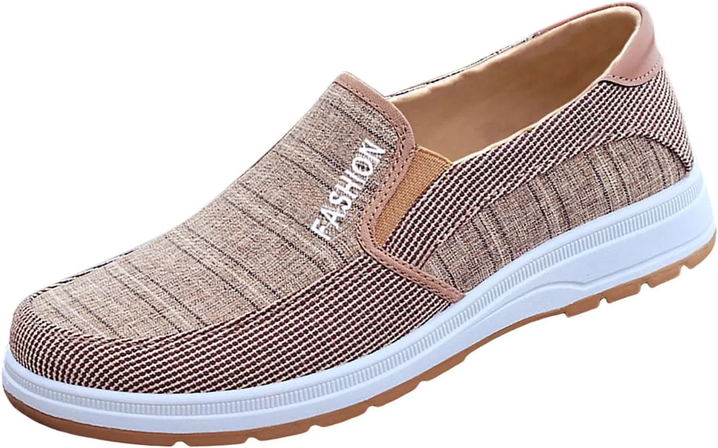 Casual Walking Shoes Fashion All Season Men Casual Shoes Flat Bottom Round Toe Non Slip Cloth Solid Color