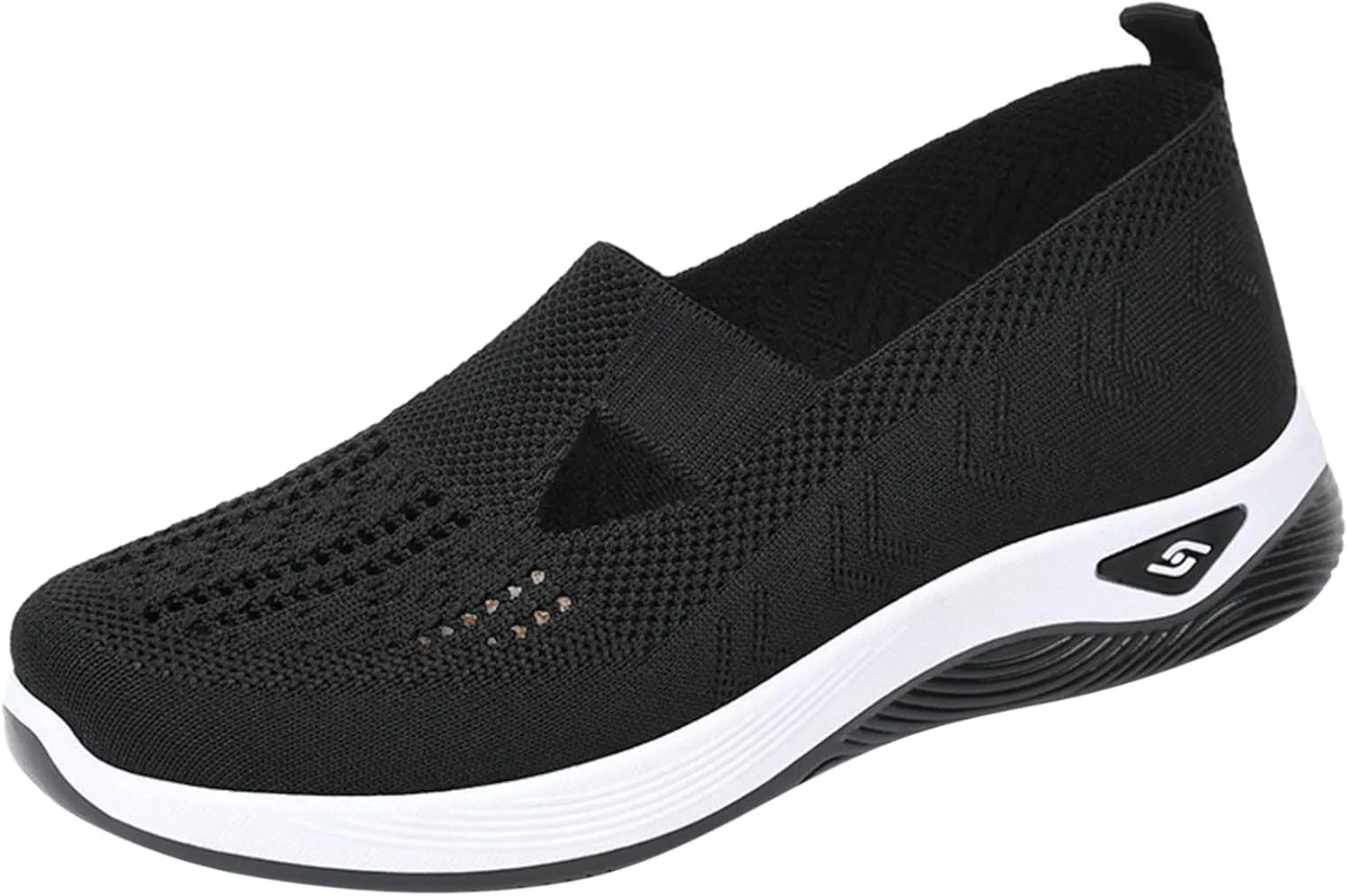 Cathalem Orthopedic Sneakers for Women Women's Orthopedic Breathable Soft Shoes Walking Slip on Diabetic Foam Shoes