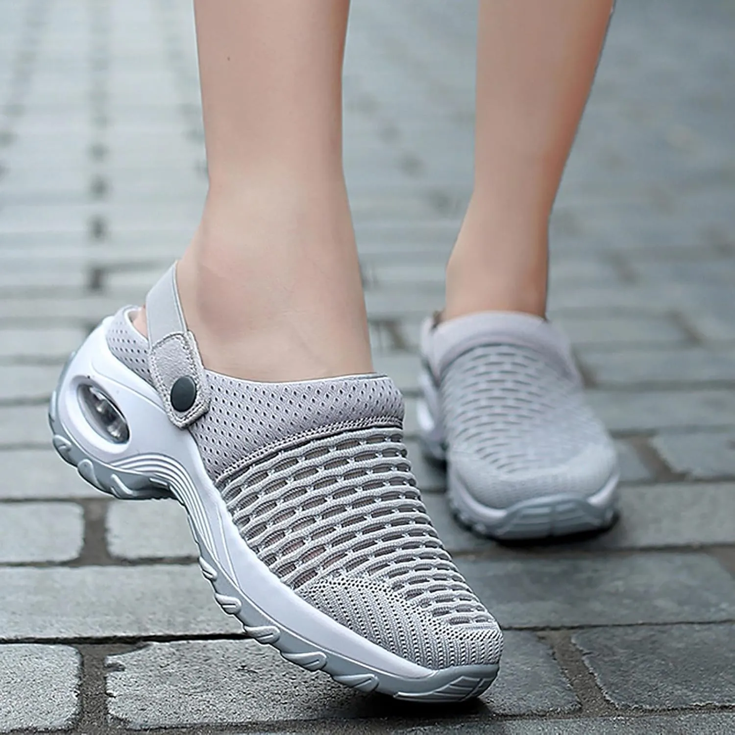 Cathalem Orthopedic Sneakers for Women Women's Orthopedic Breathable Soft Shoes Walking Slip on Diabetic Foam Shoes