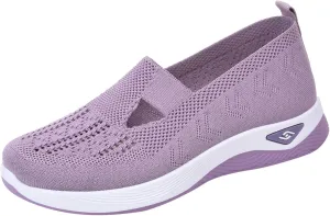 Cathalem Orthopedic Sneakers for Women Women's Orthopedic Breathable Soft Shoes Walking Slip on Diabetic Foam Shoes