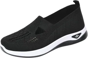 Cathalem Orthopedic Sneakers for Women Women's Orthopedic Breathable Soft Shoes Walking Slip on Diabetic Foam Shoes