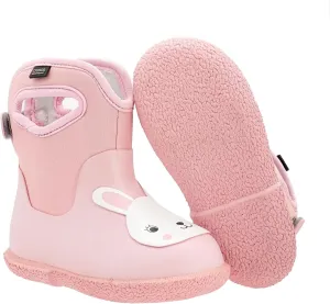 CNSBOR Kids Rain Boots for Toddler Girls Boys Seamless Rubber Boots Waterproof Boots for Kids Lightweight Unisex-Child Handle It Rain Boots Kids