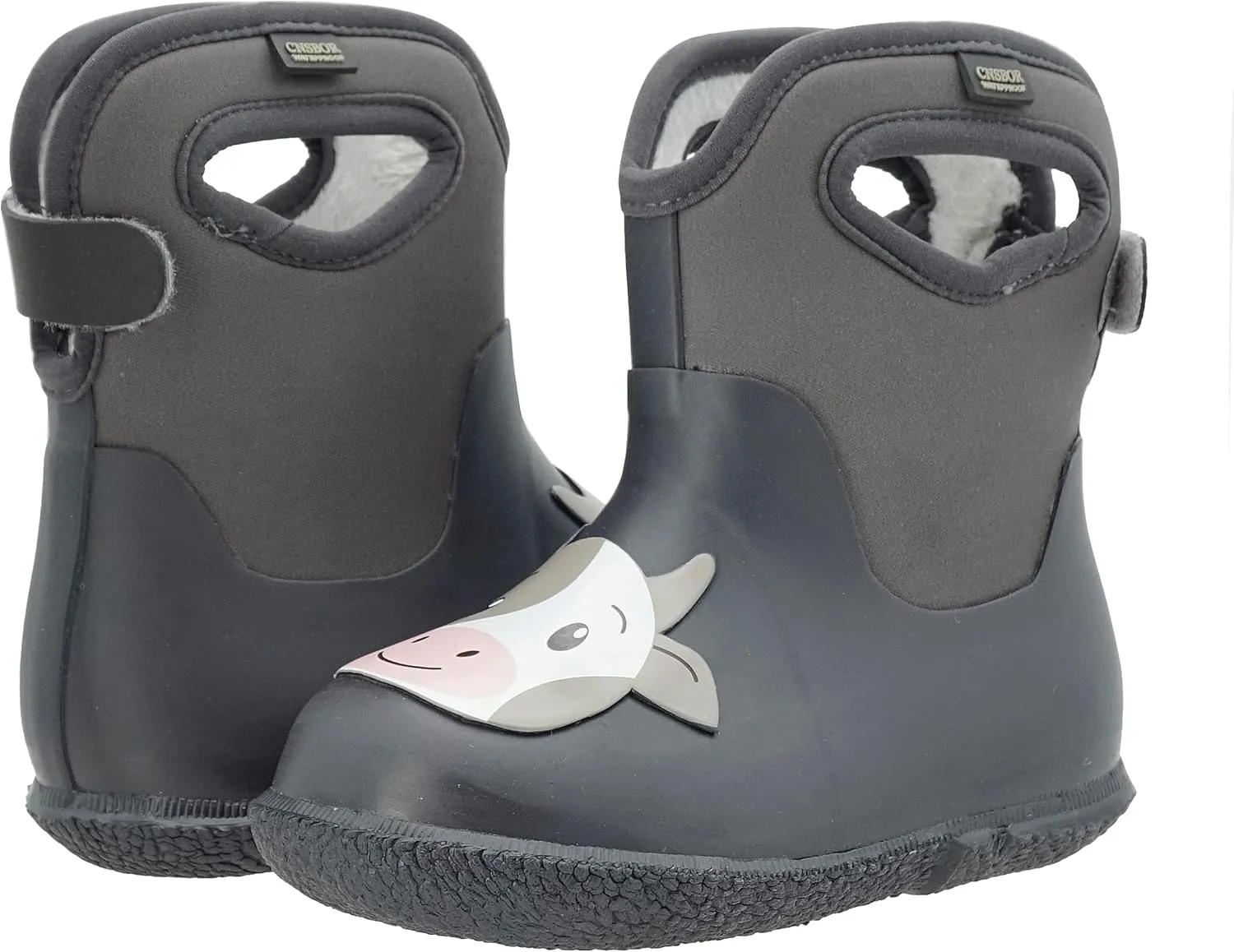 CNSBOR Kids Rain Boots for Toddler Girls Boys Seamless Rubber Boots Waterproof Boots for Kids Lightweight Unisex-Child Handle It Rain Boots Kids
