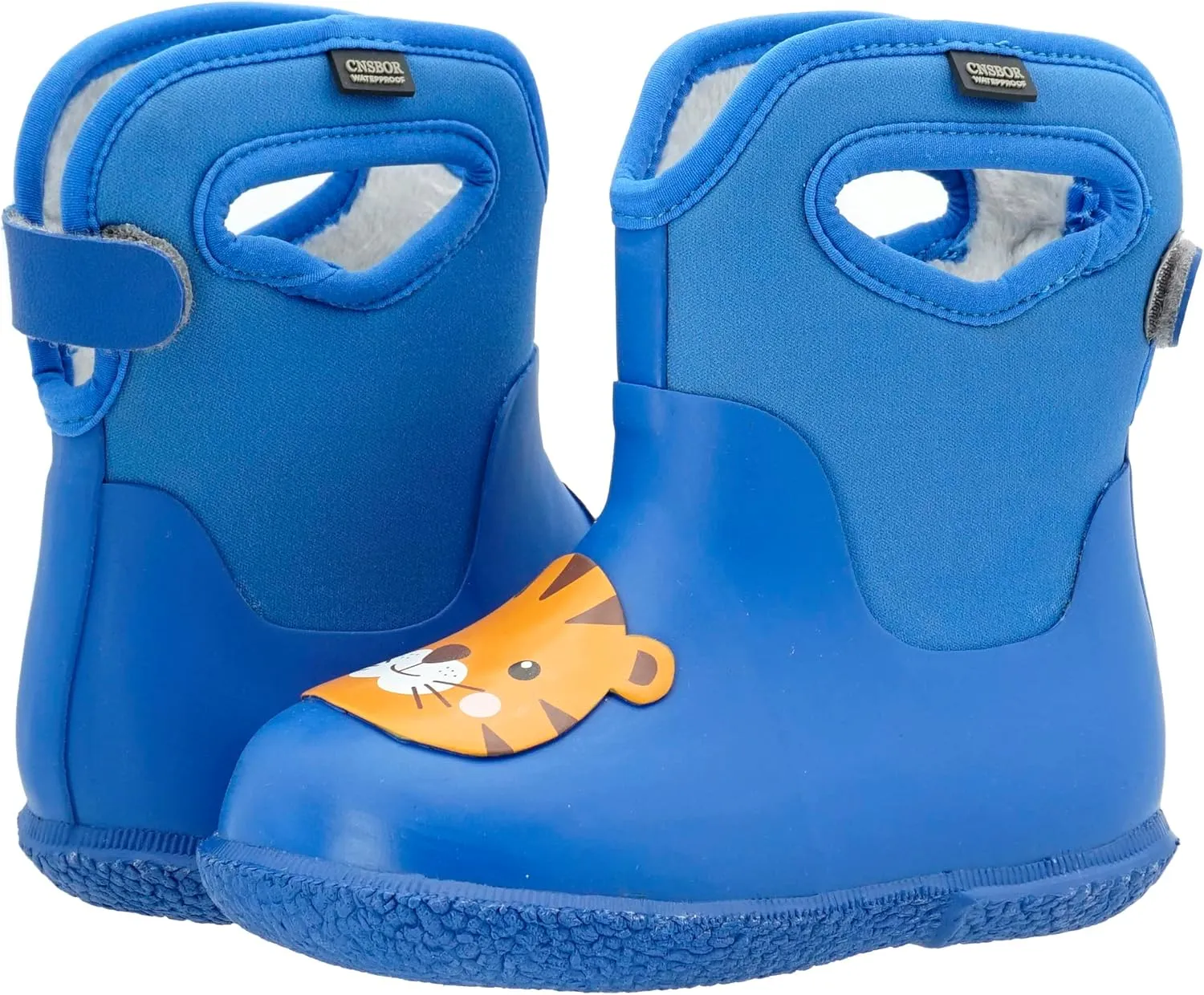 CNSBOR Kids Rain Boots for Toddler Girls Boys Seamless Rubber Boots Waterproof Boots for Kids Lightweight Unisex-Child Handle It Rain Boots Kids
