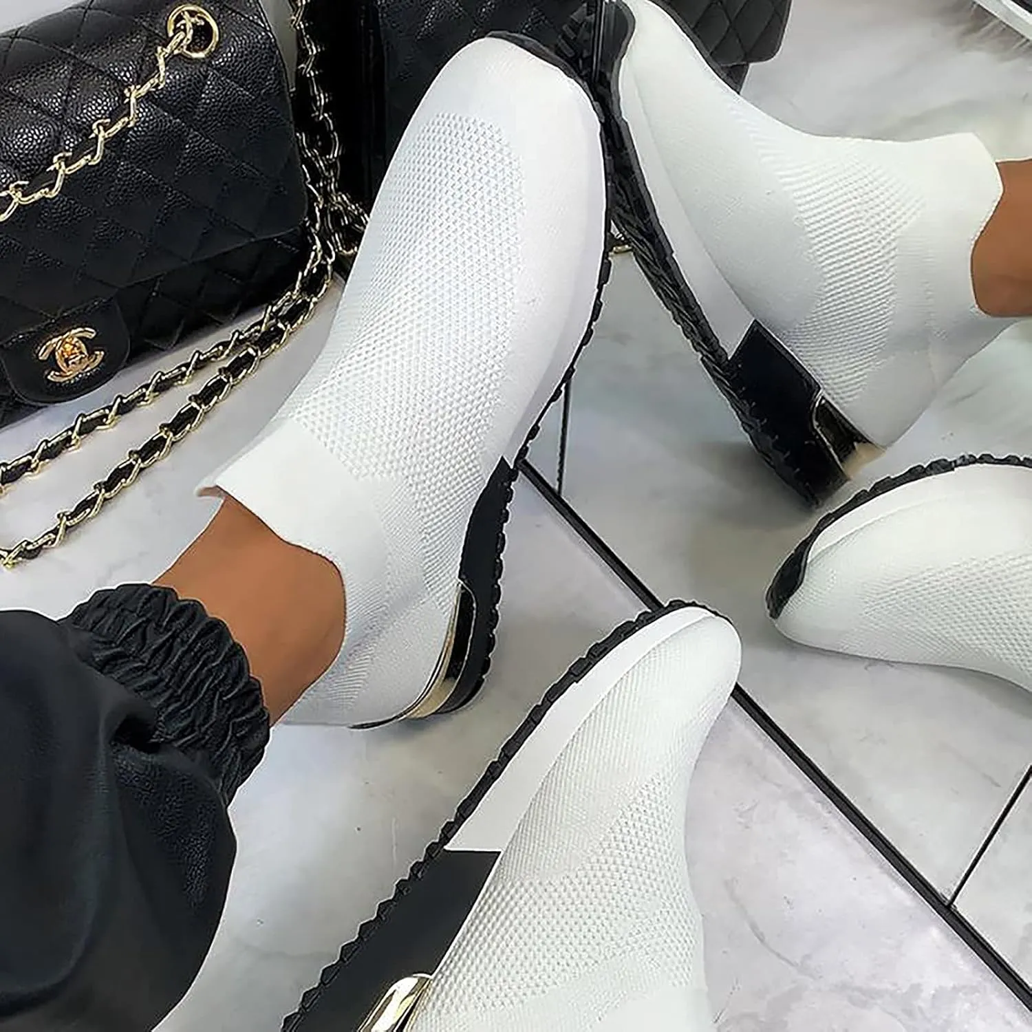 Comfy - Elegant Orthopedic & Extremely Soft Shoes Women Slip On Trainers Sneakers Pumps Ladies Breathable Comfy Loafers