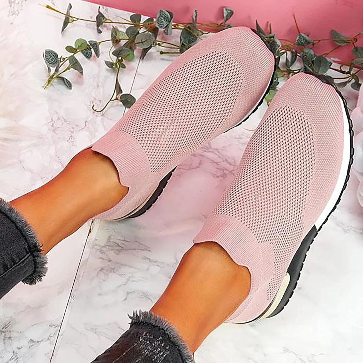 Comfy - Elegant Orthopedic & Extremely Soft Shoes Women Slip On Trainers Sneakers Pumps Ladies Breathable Comfy Loafers