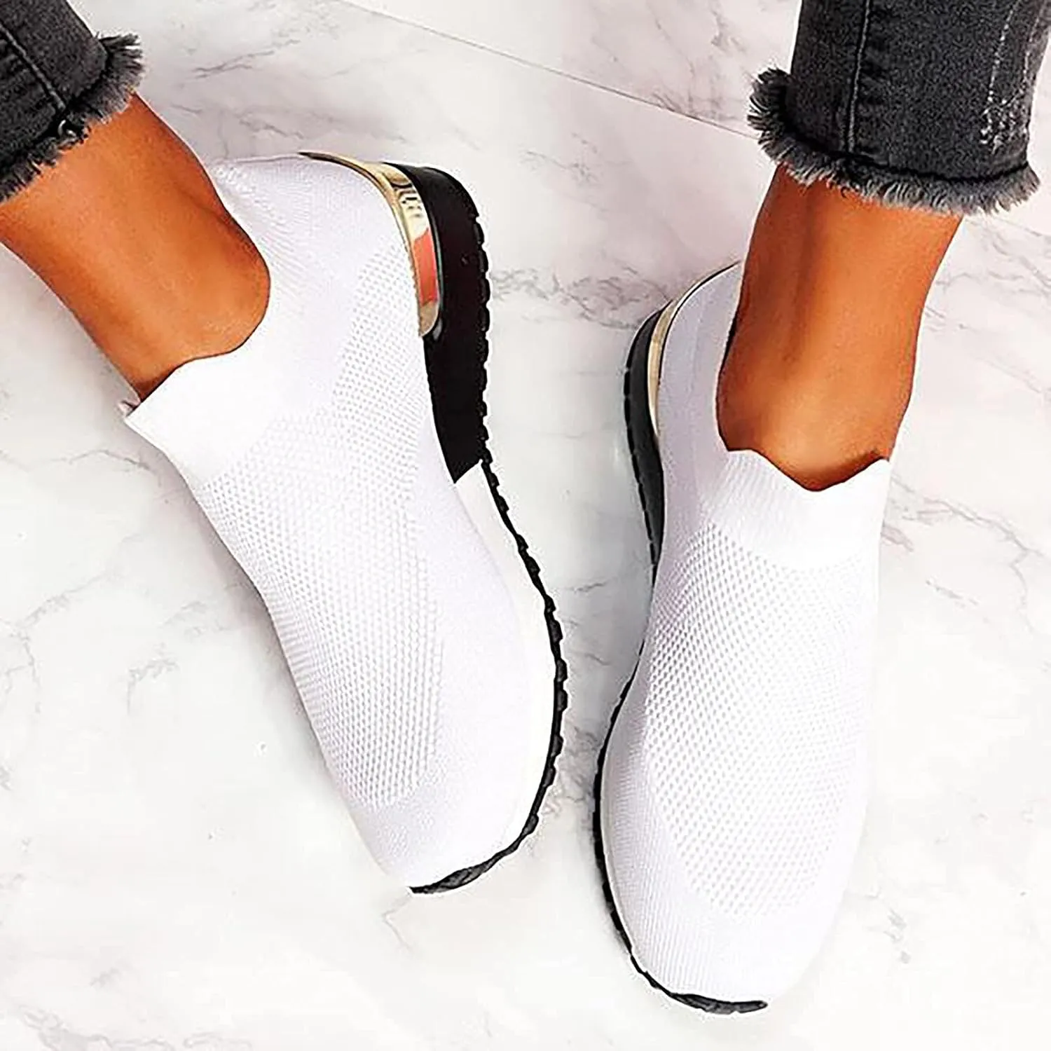 Comfy - Elegant Orthopedic & Extremely Soft Shoes Women Slip On Trainers Sneakers Pumps Ladies Breathable Comfy Loafers