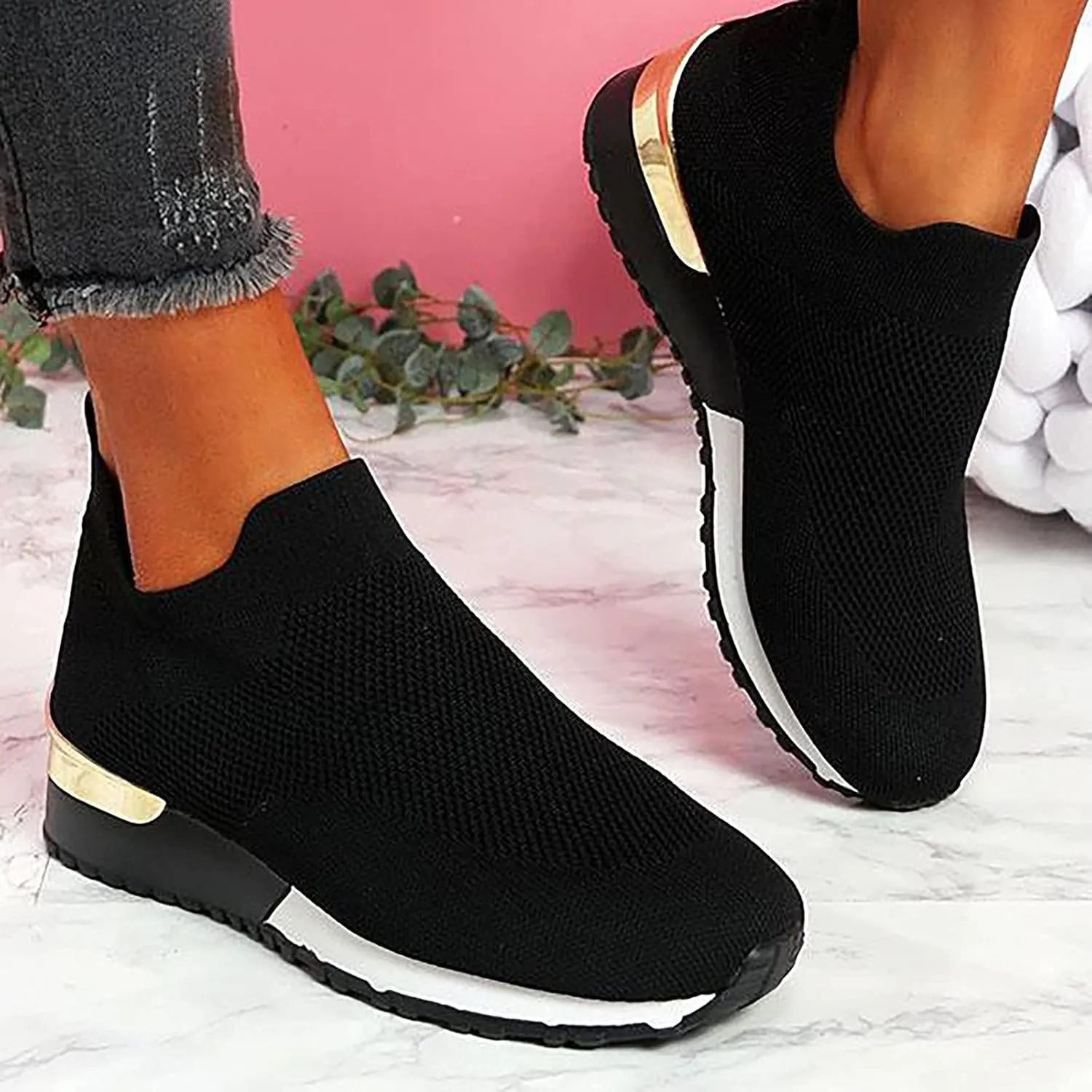 Comfy - Elegant Orthopedic & Extremely Soft Shoes Women Slip On Trainers Sneakers Pumps Ladies Breathable Comfy Loafers