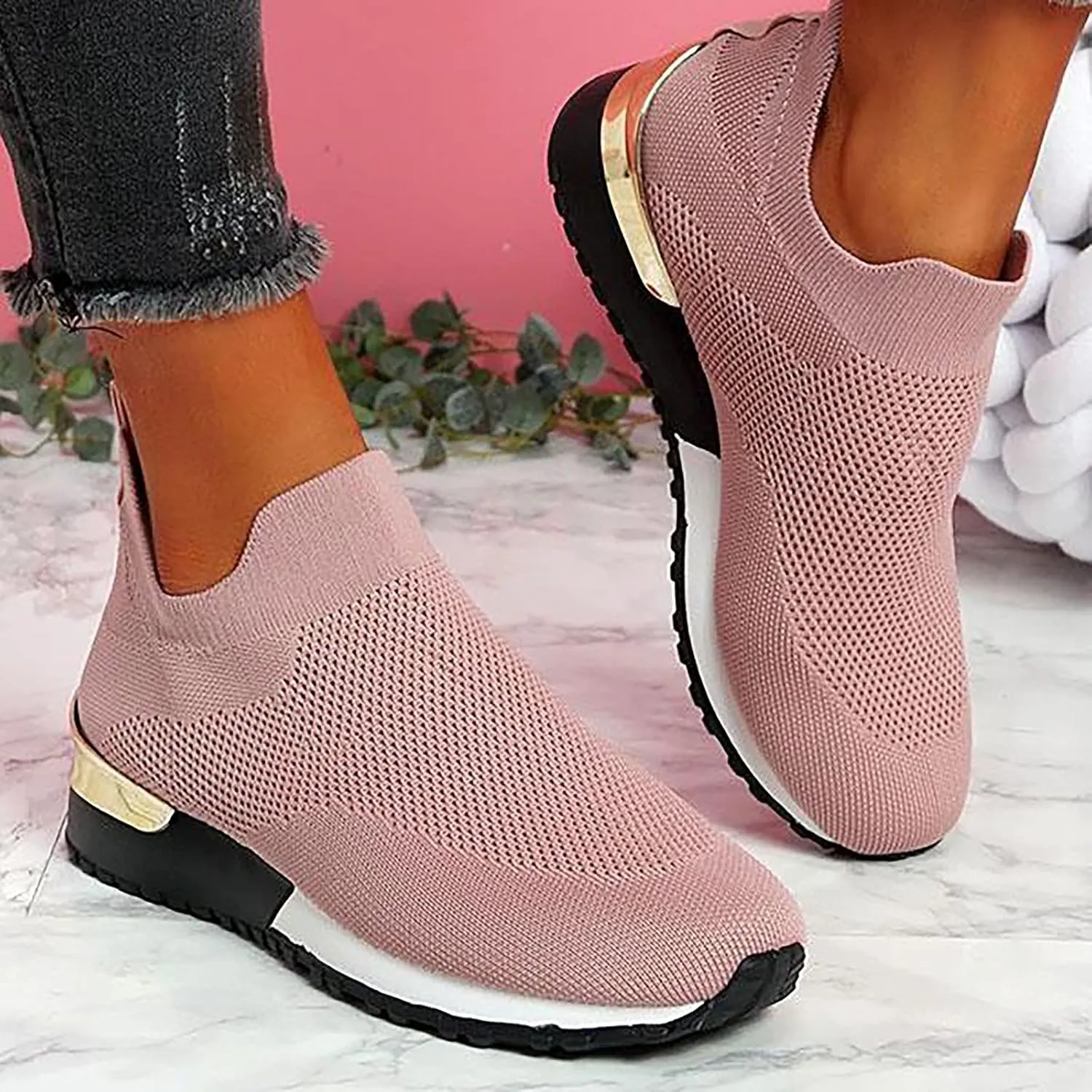 Comfy - Elegant Orthopedic & Extremely Soft Shoes Women Slip On Trainers Sneakers Pumps Ladies Breathable Comfy Loafers