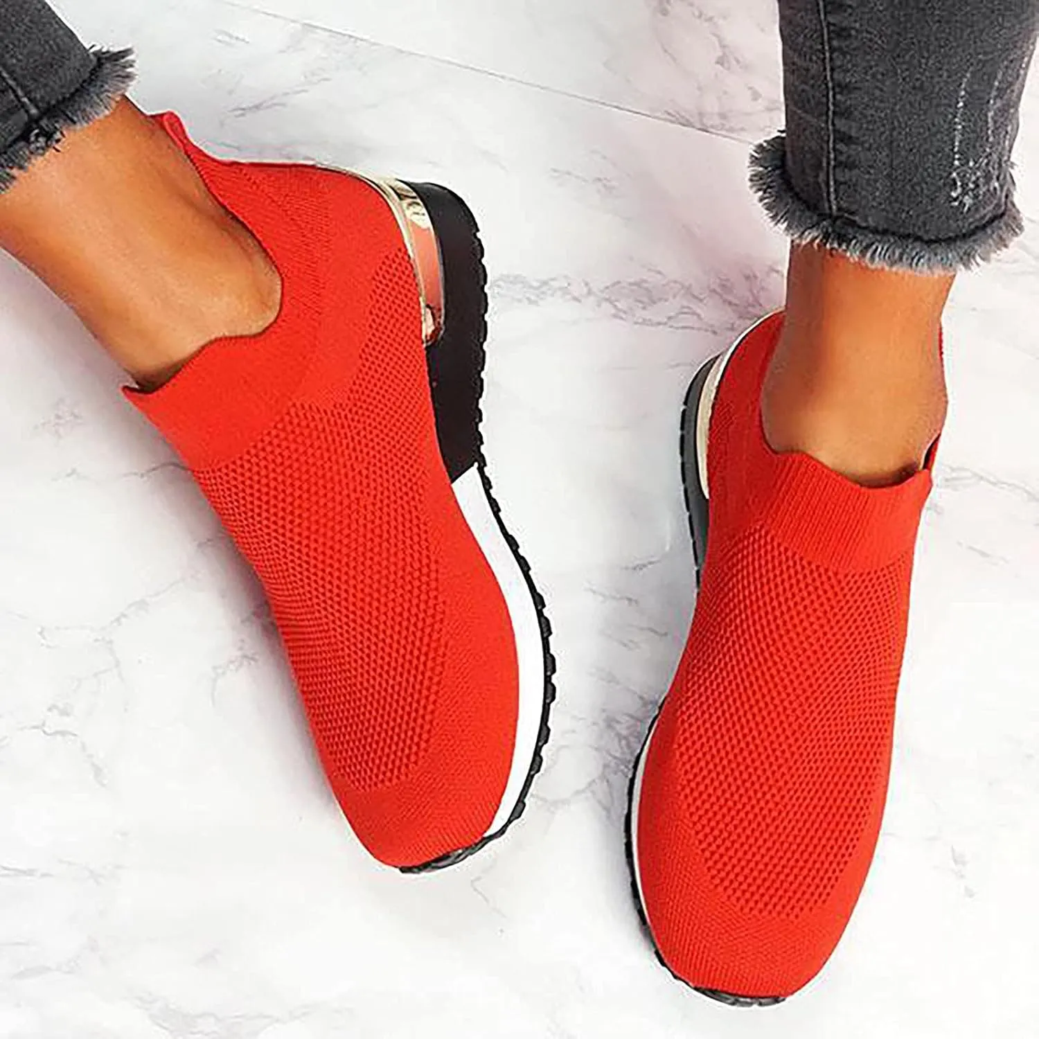 Comfy - Elegant Orthopedic & Extremely Soft Shoes Women Slip On Trainers Sneakers Pumps Ladies Breathable Comfy Loafers