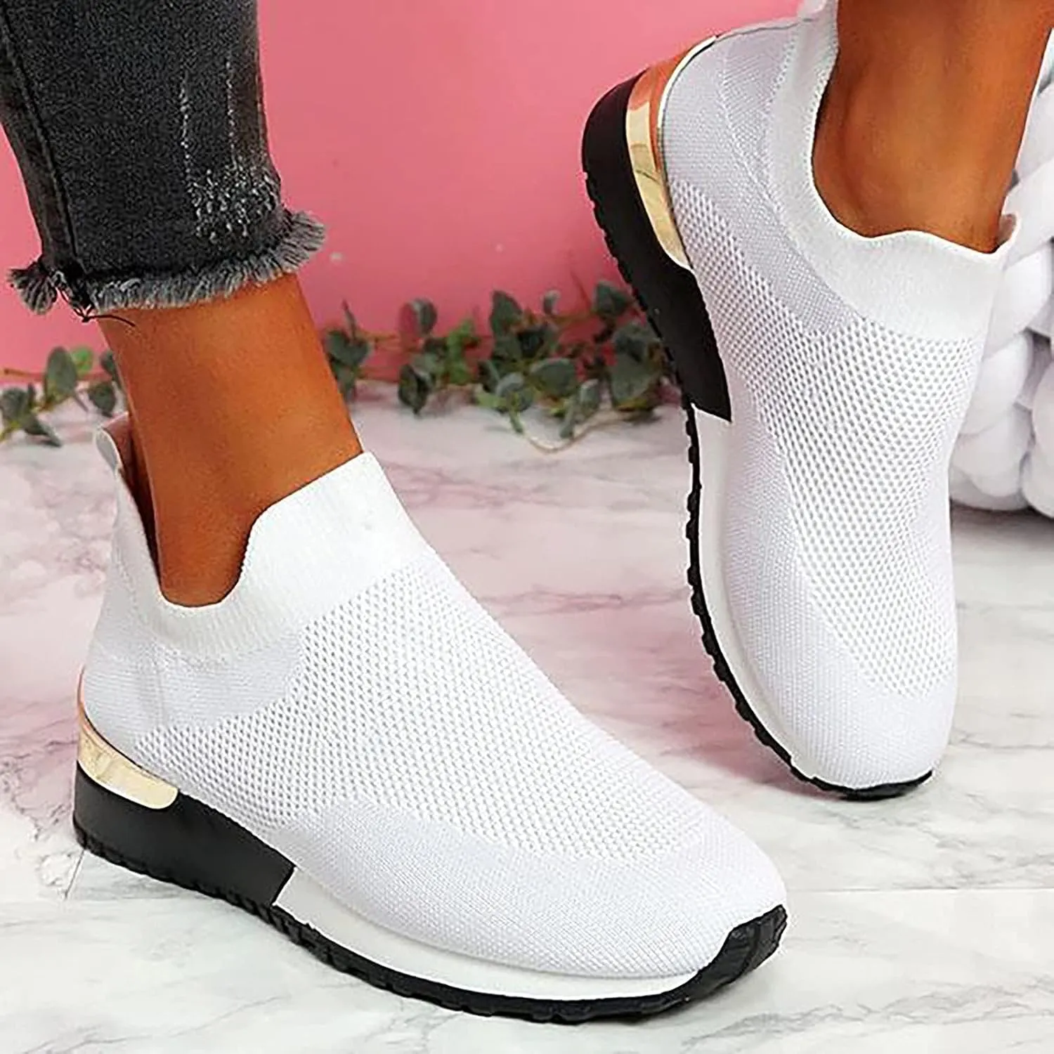 Comfy - Elegant Orthopedic & Extremely Soft Shoes Women Slip On Trainers Sneakers Pumps Ladies Breathable Comfy Loafers