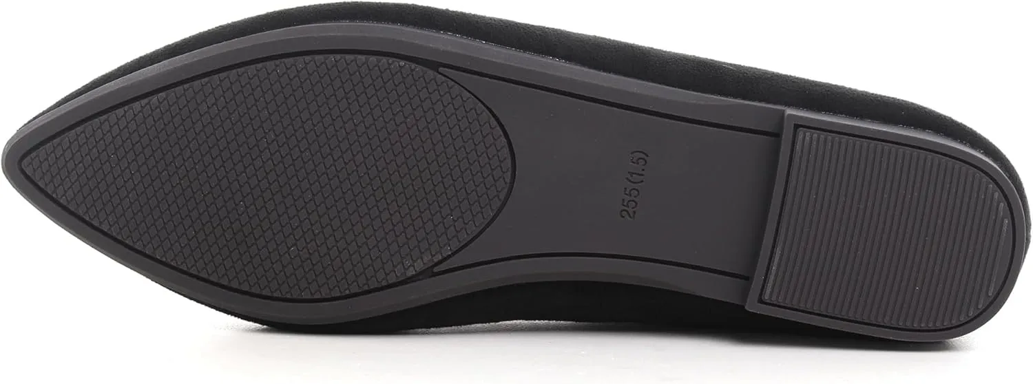 Dear Time Women's Pointed Toe Ballet Flat Shoes Simple Casual Office Work Shoes Slip-on Comfortable Shoes