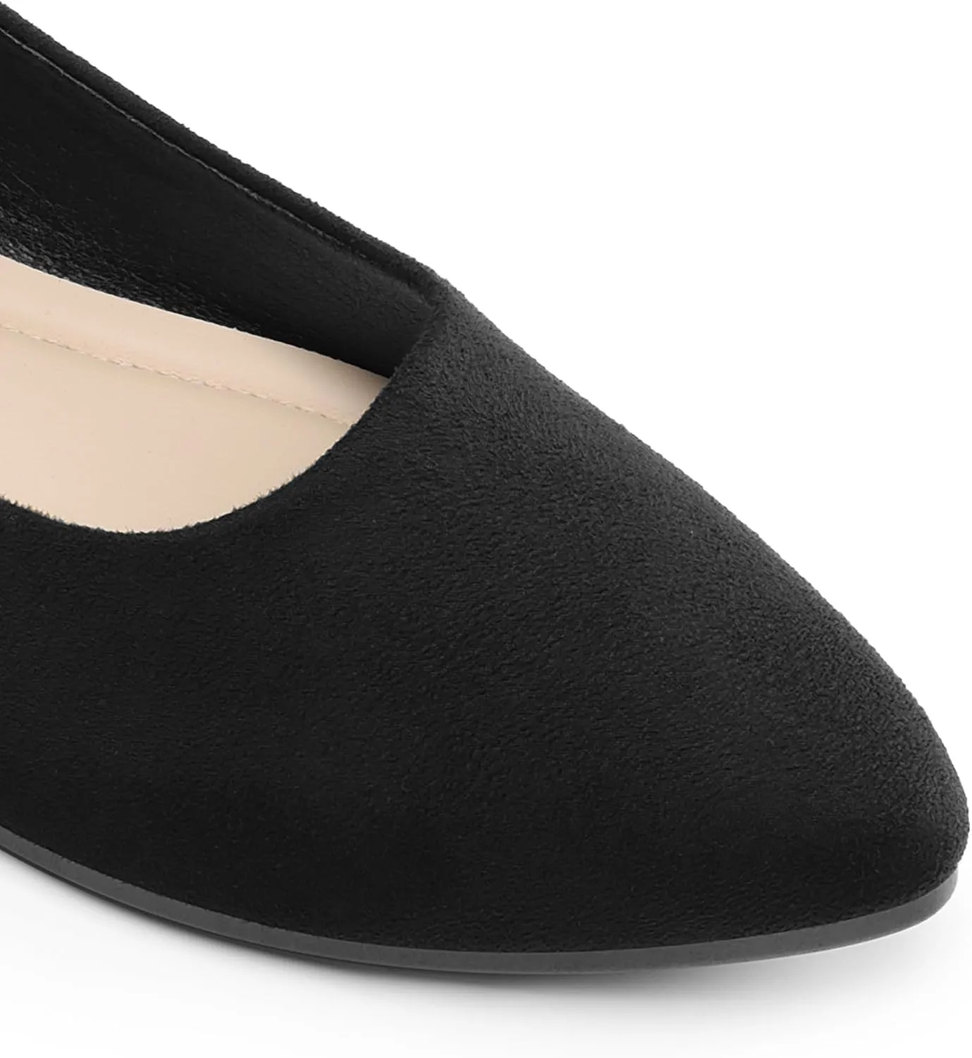 DREAM PAIRS Womens Flats Comfortable Slip On Business Work Office Casual Suede Ballet Flats Pointed Toe Dress Shoes