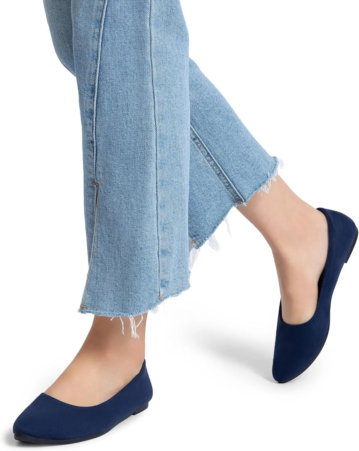 DREAM PAIRS Womens Flats Comfortable Slip On Business Work Office Casual Suede Ballet Flats Pointed Toe Dress Shoes
