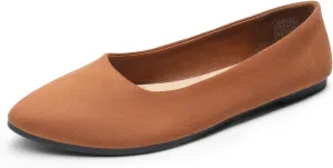 DREAM PAIRS Womens Flats Comfortable Slip On Business Work Office Casual Suede Ballet Flats Pointed Toe Dress Shoes