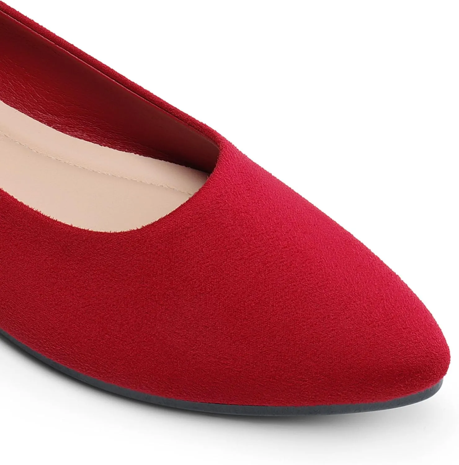 DREAM PAIRS Womens Flats Comfortable Slip On Business Work Office Casual Suede Ballet Flats Pointed Toe Dress Shoes