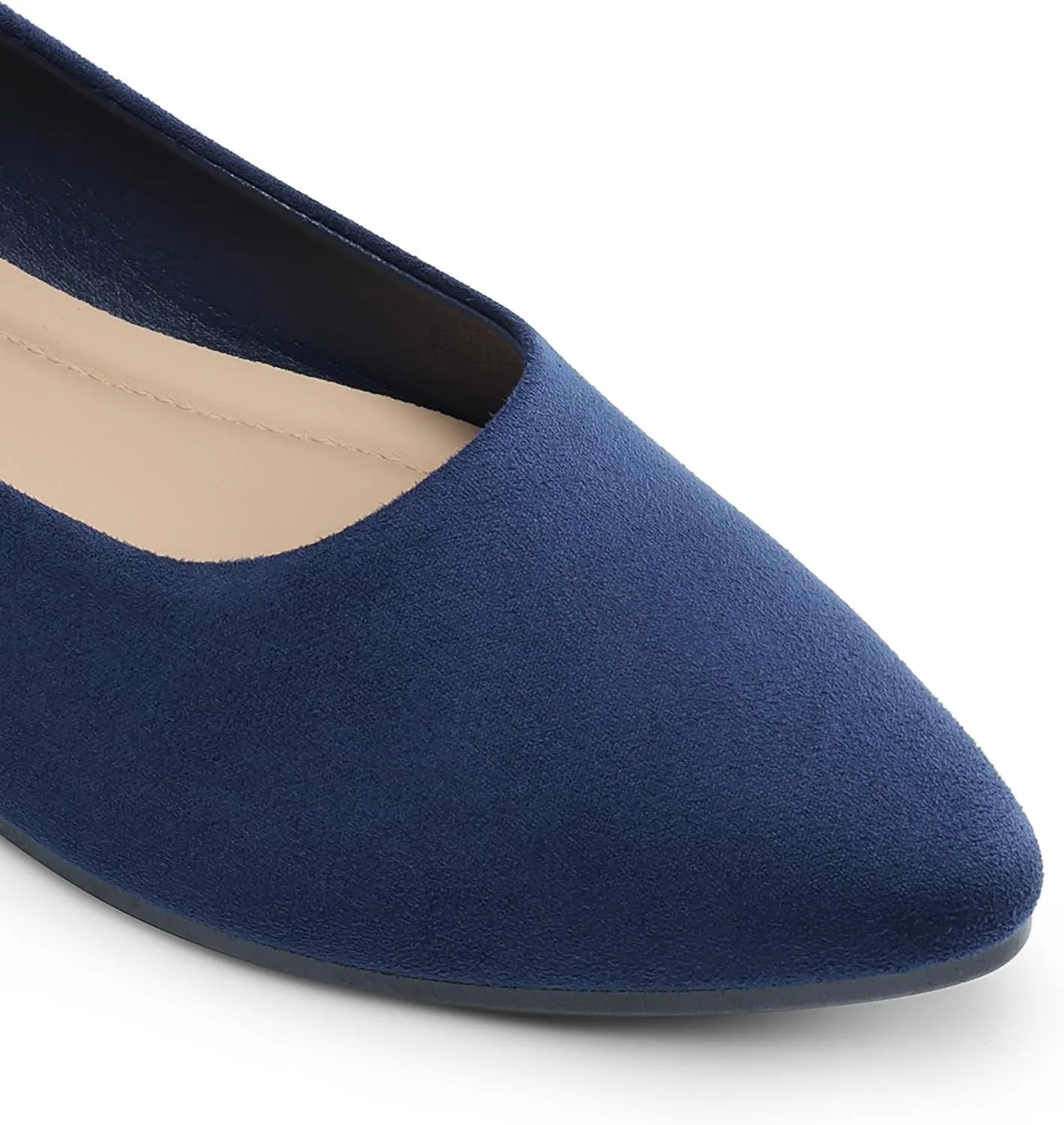 DREAM PAIRS Womens Flats Comfortable Slip On Business Work Office Casual Suede Ballet Flats Pointed Toe Dress Shoes