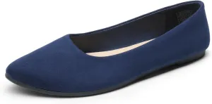 DREAM PAIRS Womens Flats Comfortable Slip On Business Work Office Casual Suede Ballet Flats Pointed Toe Dress Shoes