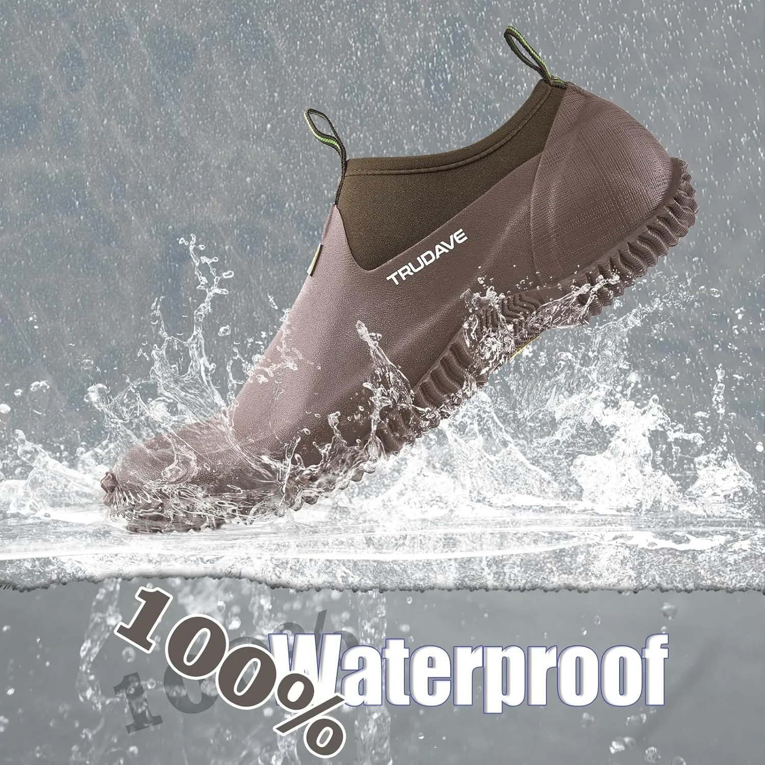 Garden Shoes for Men & Women, Waterproof Rubber Shoes with 4.5mm Neoprene, Womens Rain Boots for Gardening,Size 6-13
