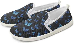 Jeiento Butterfly Slip-On Loafers for Women Casual Shoes Outdoor Mesh Shoes