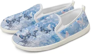 Jeiento Butterfly Slip-On Loafers for Women Casual Shoes Outdoor Mesh Shoes