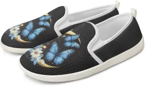 Jeiento Butterfly Slip-On Loafers for Women Casual Shoes Outdoor Mesh Shoes