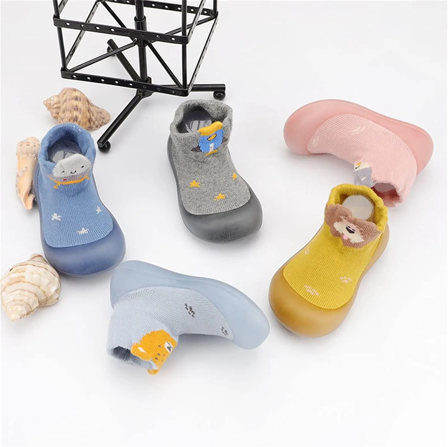 JINCAIHONG Babys Walking Shoes with Soft Sole Newborns Floor Socks Non Slip Slippers Rubber Shoes for Infant