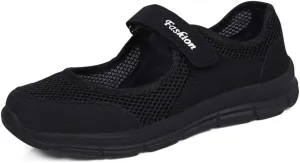 LEADER SHOW Women's Mary Jane Sneakers Lightweight Comfortable Lady Flats Walking Loafers Nursing Shoes