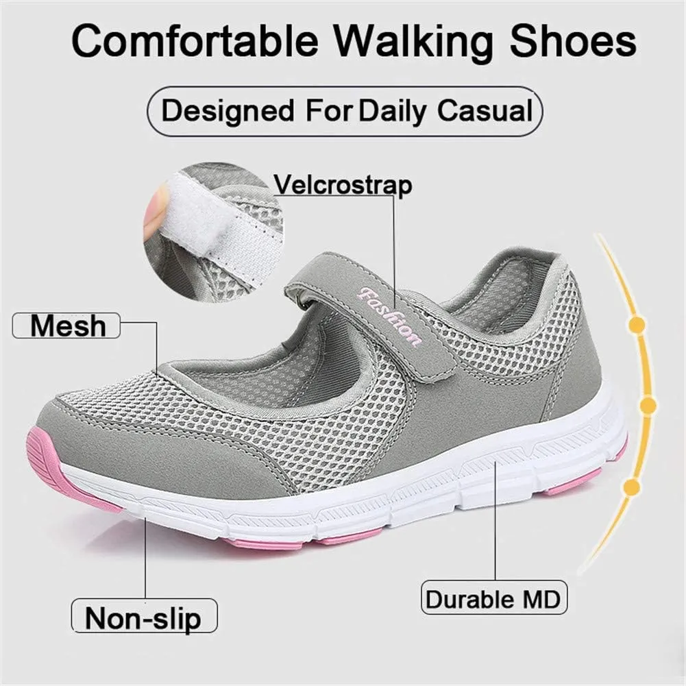 LEADER SHOW Women's Mary Jane Sneakers Lightweight Comfortable Lady Flats Walking Loafers Nursing Shoes